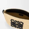 Eclipse Pochette in Raffia and Calfskin