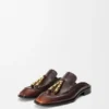 Edge Loafer Mule in Brushed-Off Calfskin Edge Loafer Mule in Brushed-Off Calfskin