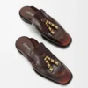 Edge Loafer Mule in Brushed-Off Calfskin Edge Loafer Mule in Brushed-Off Calfskin
