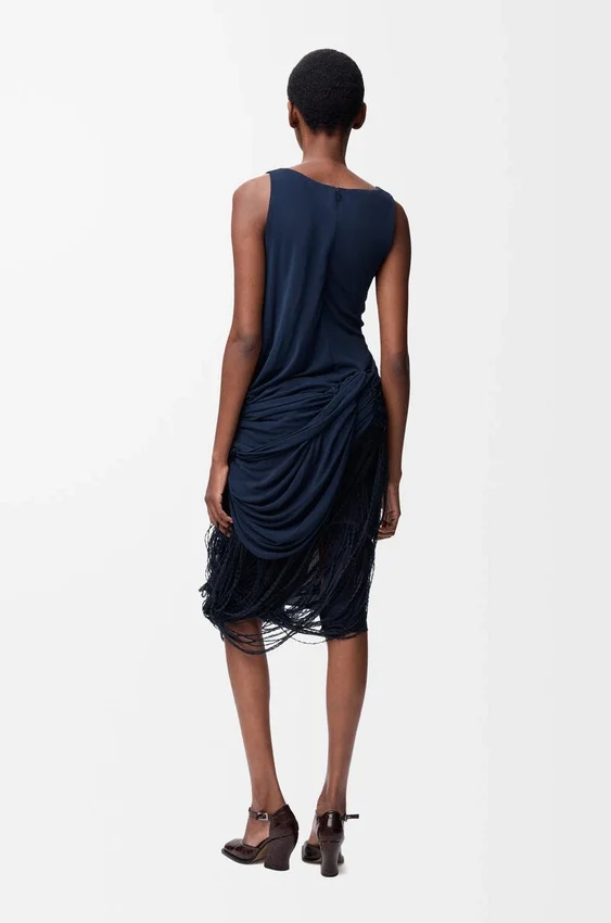 Embellished Dress in Viscose Embellished Dress in Viscose