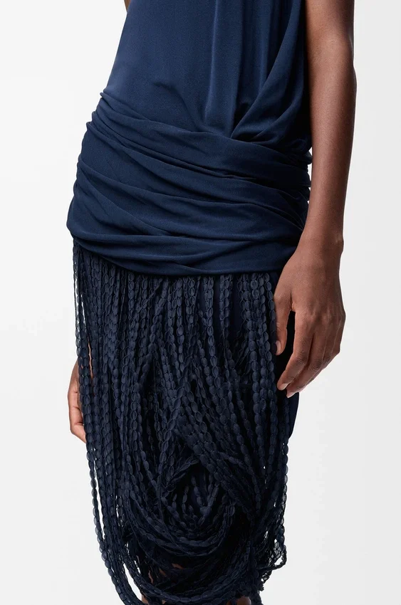 Embellished Dress in Viscose Embellished Dress in Viscose