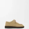Faro Lace-Up in Suede Calfskin