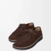 Faro Lace-Up in Suede Calfskin
