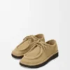 Faro Lace-Up in Suede Calfskin