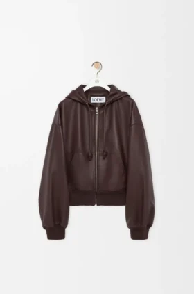 Flamenco Hoodie in Nappa Lambskin