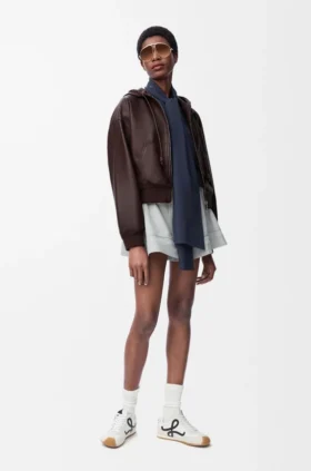 Flamenco Hoodie in Nappa Lambskin