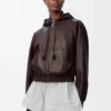 Flamenco Hoodie in Nappa Lambskin Flamenco Hoodie in Nappa Lambskin