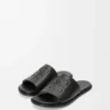 Flex Anagram Slide in Soft Calfskin