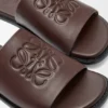 Flex Anagram Slide in Soft Calfskin