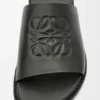 Flex Anagram Slide in Soft Calfskin