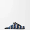 Flex Mule in Raffia and Calfskin