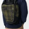 Flex Roll-Top Backpack in Canvas and Brushed Suede