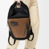 Flex Roll-Top Backpack in Canvas and Suede Flex Roll-Top Backpack in Canvas and Suede