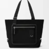 Flex Zipped Tote in Canvas and Suede