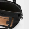 Flex Zipped Tote in Canvas and Suede