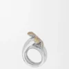 Flor Ring in Sterling Silver and Crystals