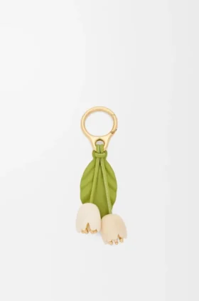 Flower Charm in Classic Calfskin
