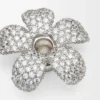 Flower Hat Pendant in Sterling Silver and Crystals