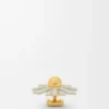 Flower Pin in Calfskin