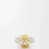 Flower Pin in Calfskin