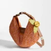 Flower Pin in Calfskin