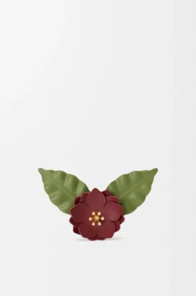 Flower Pin in Classic Calfskin