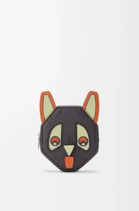 Futurist Cat Coincase in Classic Calfskin