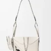 Futurist Cat Compact Hammock Bag in Classic Calfskin