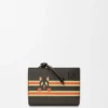 Futurist Cat Compact Wallet in Classic Calfskin