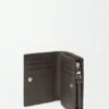 Futurist Cat Compact Wallet in Classic Calfskin