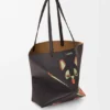 Futurist Cat Medium Puzzle Fold Tote in Nappa Calfskin