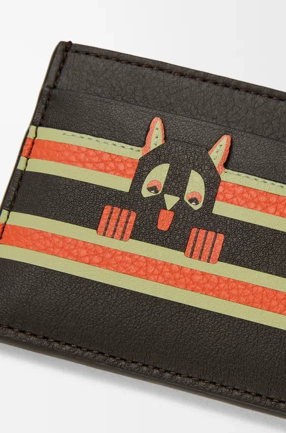Futurist Cat Plain Cardholder in Classic Calfskin Futurist Cat Plain Cardholder in Classic Calfskin