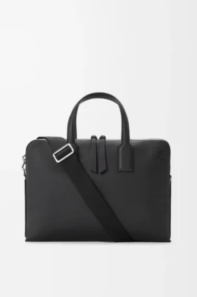 Goya Thin Briefcase in Soft Grained Calfskin
