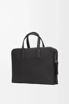 Goya Thin Briefcase in Soft Grained Calfskin