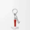 Hammer Charm in Brass and Calfskin