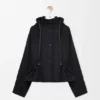 Hooded Jacket in Cotton and Silk Hooded Jacket in Cotton and Silk