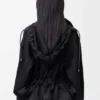 Hooded Jacket in Cotton and Silk Hooded Jacket in Cotton and Silk