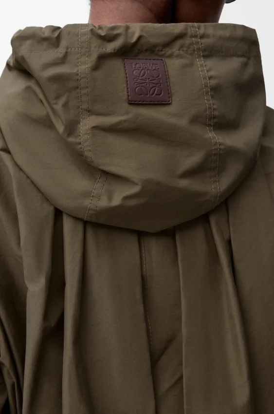 Hooded Jacket in Cotton Blend Hooded Jacket in Cotton Blend