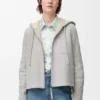 Hooded Jacket in Shearling Hooded Jacket in Shearling