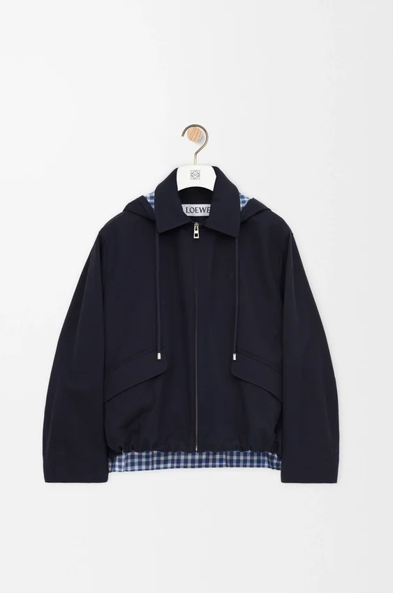 Hooded Parka in Cotton and Silk Hooded Parka in Cotton and Silk