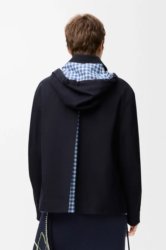 Hooded Parka in Cotton and Silk Hooded Parka in Cotton and Silk