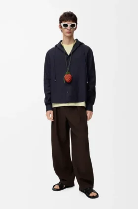 Hooded Shirt in Cotton and Linen