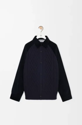 Hybrid Overshirt in Cotton and Wool Hybrid Overshirt in Cotton and Wool