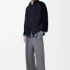 Hybrid Overshirt in Cotton and Wool Hybrid Overshirt in Cotton and Wool