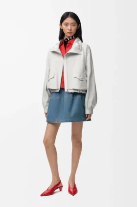 Jacket in Cotton and Silk