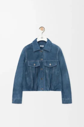 Jacket in Suede Goatskin
