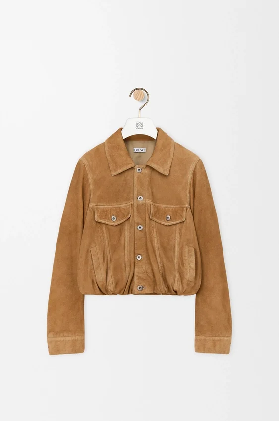 Jacket in Suede Goatskin Jacket in Suede Goatskin