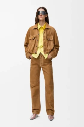 Jacket in Suede Goatskin Jacket in Suede Goatskin