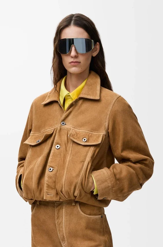 Jacket in Suede Goatskin Jacket in Suede Goatskin