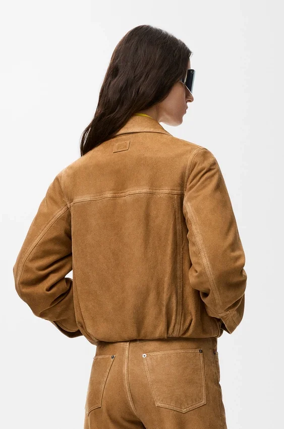 Jacket in Suede Goatskin Jacket in Suede Goatskin